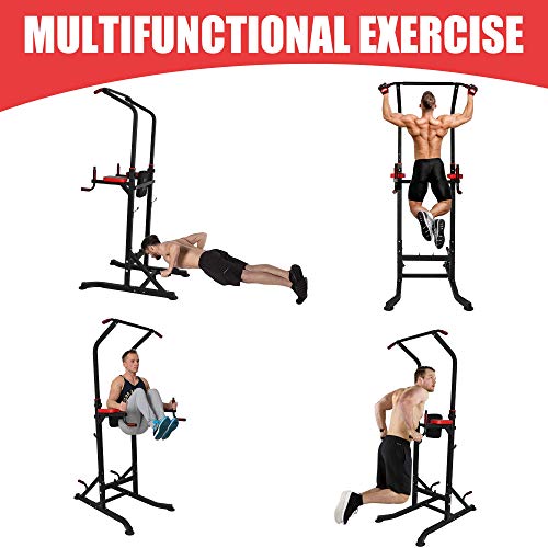 Try & Do Power Tower Multi-Function Strength Training Dip Station Pull Up Bar Adjustable Home Gym Workout Equipment,330Lbs #TOP6