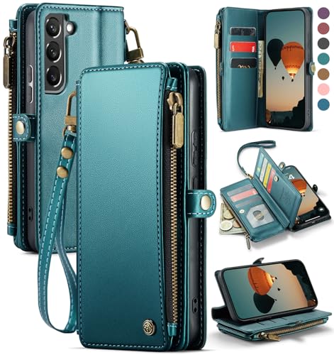 Defencase for Samsung Galaxy S22+/Plus Wallet Case with Card Holder, Green by Defencase - Used condition - US$18.61