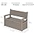 YITAHOME 70 Gallon Storage Bench Deck Box, Lockable Patio Bench, Waterproof Outdoor Pool Deck Storage for Patio Cushions, Garden Tools and Pool Supplies, Light Brown