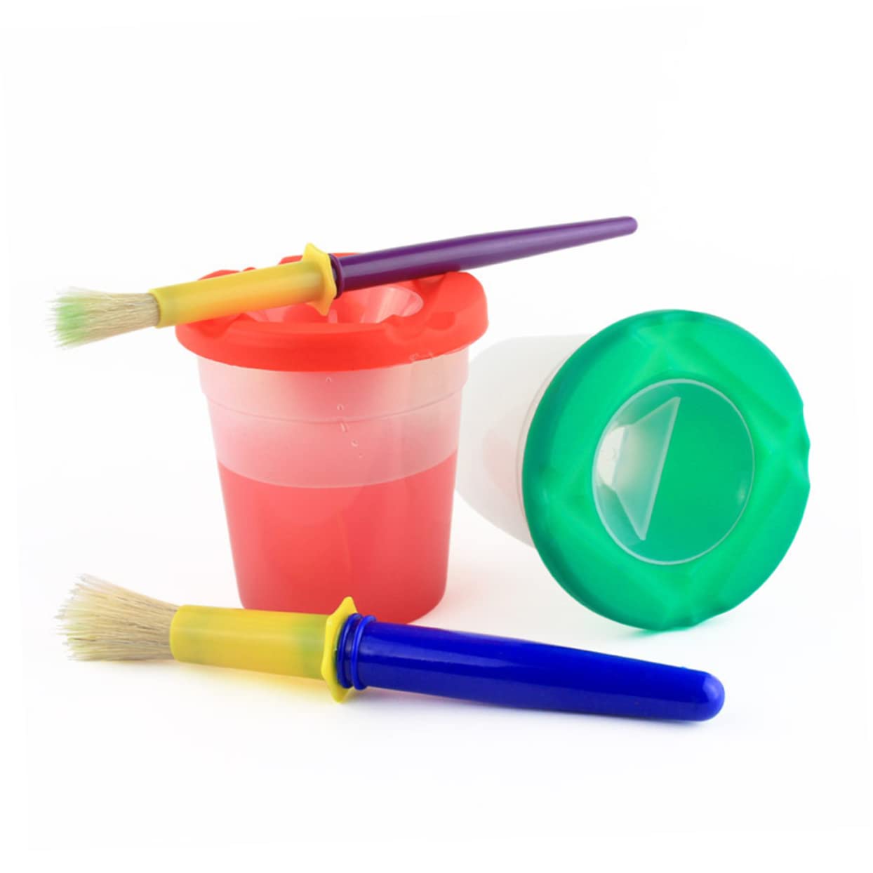 Abaodam 10sätze Pigment Farbset Für Teiliges Mit Auslaufsicheren Malbechern Und Pinseln Für Kreative Aktivitäten Für Kunstprojekte Und Graffiti Farben Zufällig