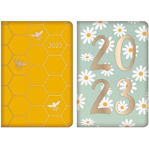 DITZY DOLL 2023 DAISY / BEE DIARY - Pocket Full Year 2023-2024 New Year Gift Christmas Assorted Small Week To View Cover
