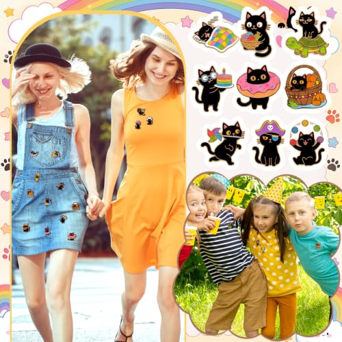 Image of 30 /60 Pcs Cute Enamel Pins Bulk Lapel Brooch