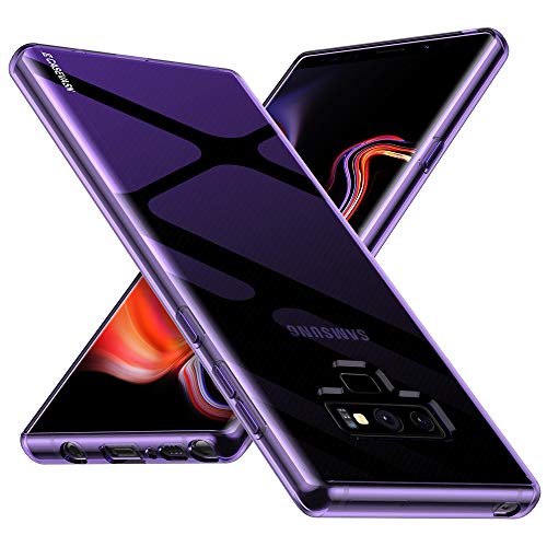 Galaxy Note 9 Case, CASEVASN [Slim Thin] Anti-Scratches Flexible TPU Gel Rubber Soft Skin Silicone Protective Case Cover for Samsung Galaxy Note 9 (Purple)