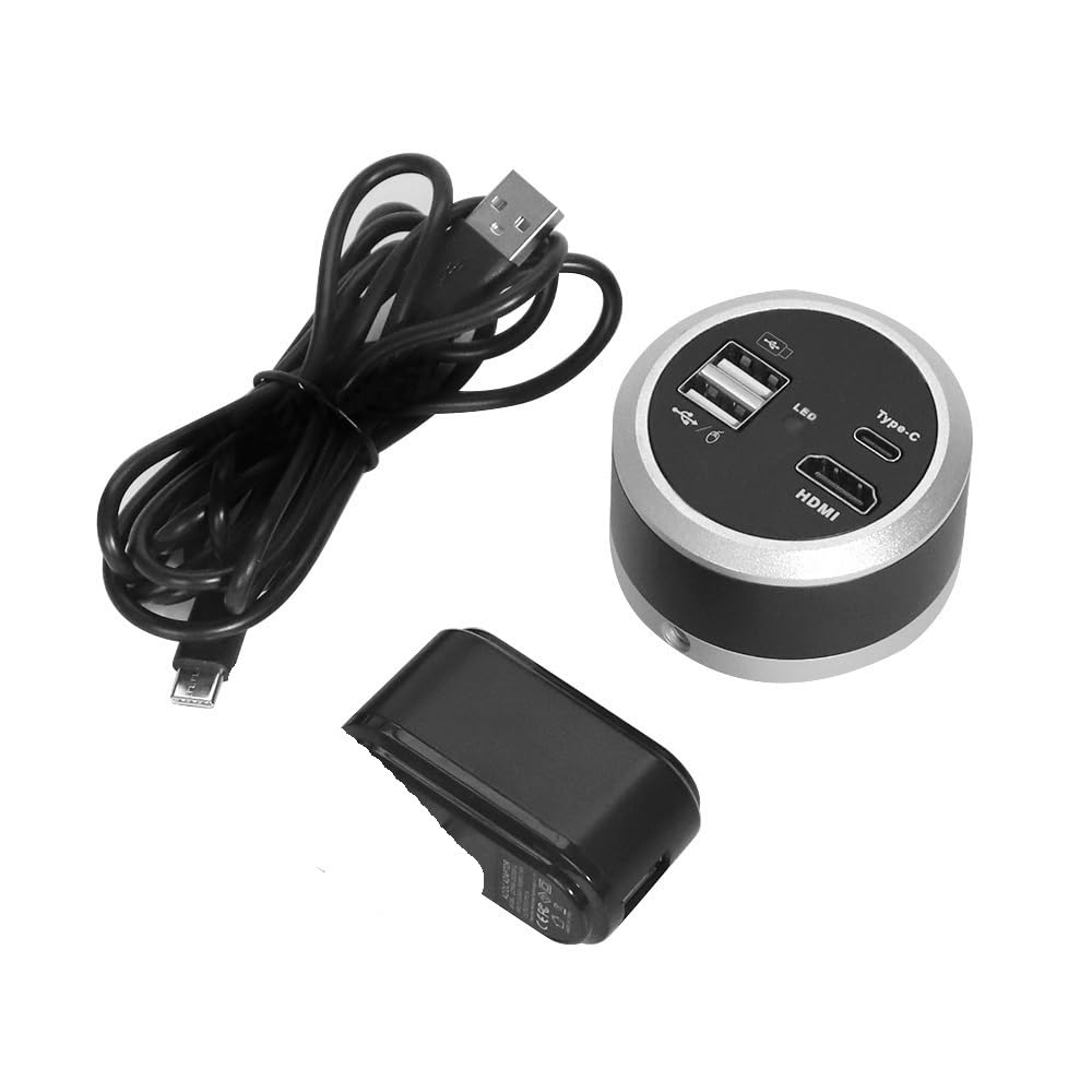 Kit de accesorios para microscopio 4K 1080P HDMI USB Cámara microscopio Digital Industrial C-mount Video 60FPS microscopio Cámara for PCB CPU Reparación de teléfonos soldadura portaobjetos de microsco