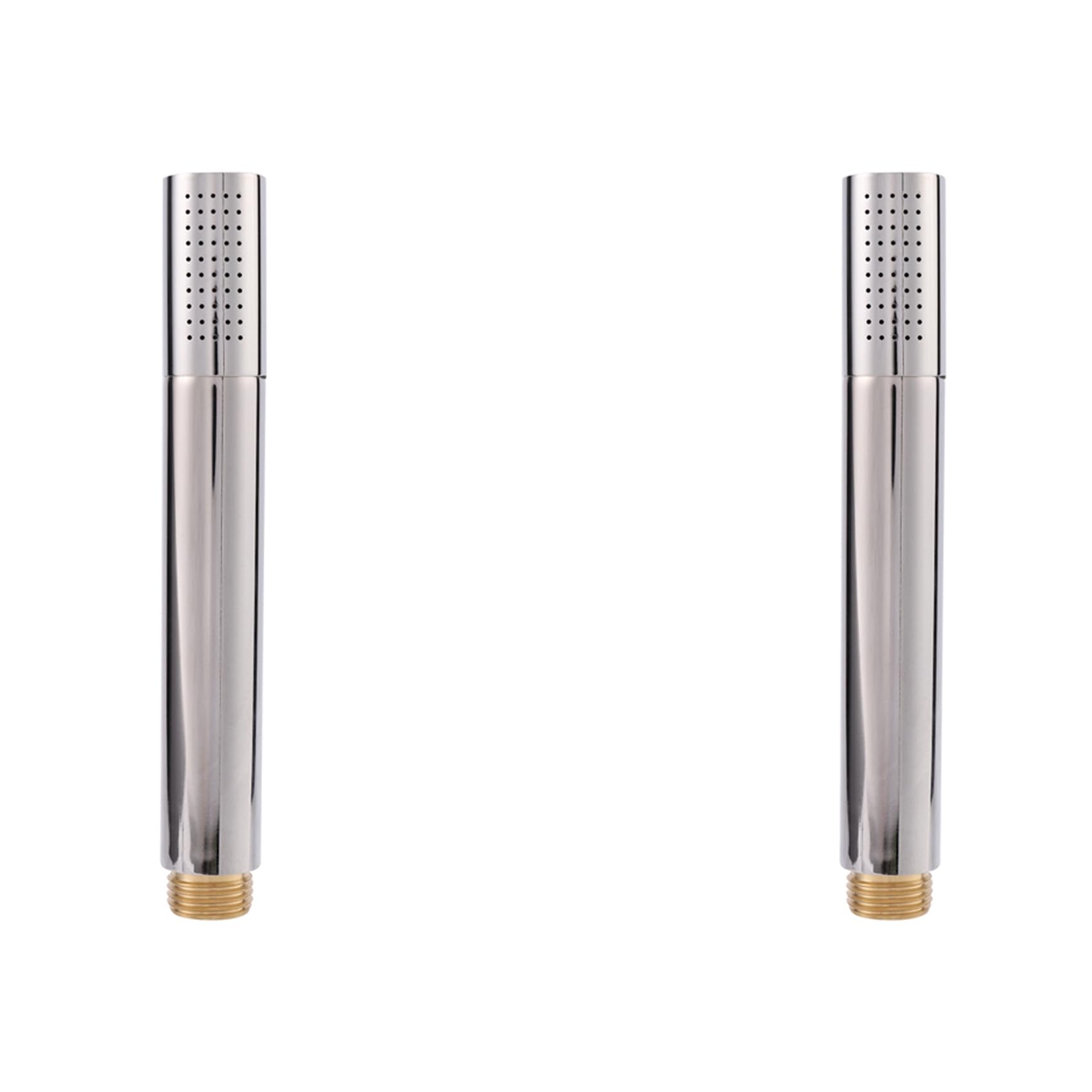 Hndhbfgrt 2X Modern Style Bathroom Stainless Steel + Copper Hand Held Shower Heads Chrome Top Rain Shower Heads