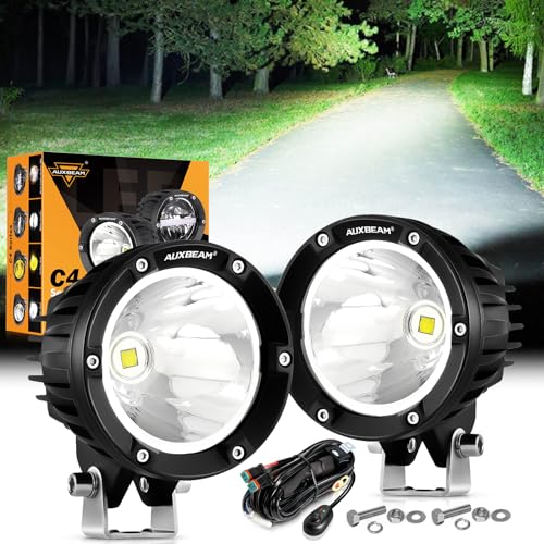 Auxbeam 4-In Round LED Offroad Light 72W 2-Pack