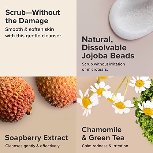 Paula's Choice The UnScrub Cleansing Gentle Face Scrub, 4oz Bottle, with Jojoba Beads, Vitamin E, & Green Tea - Image 4