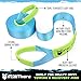 Stay There 3'' x 20 ft Tow Strap, Heavy Duty with 30,000 lb Capacity-Emergency Towing Rope for Recovery Vechiles-Storage Bag (Light Blue)