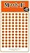 Map Dot Stickers - 1/4" Diameter - Orange