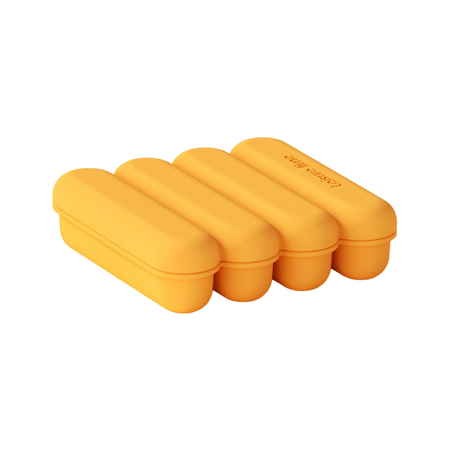 Xinsheinelry Flexible Silicone Ice Molds 4 Grids Cubes Tray with Lid Suitable for Chilling Beverages and Parties Dishwasher Safe Tray