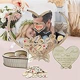 Libro de visitas boda, Alternativa Cuadro firmas Madera 65 corazones escribir álbum de fotos regalo rústico, bautizos cumpleaños baby shower comunión