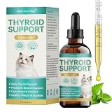 Thyroid Support for Cats, Vet-Formulated Appetite Stimulant & Weight Gainer, Specially Designed for Senior Cats - Naturally Promotes Healthy Thyroid Function, Balance Metabolism, Emotional Wellness