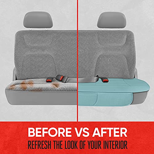 image for Motor Trend Seat Cover for Cars Trucks SUV, Faux Leather Rear Bench Mi