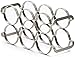 Mango Steam 6 Bottle Counter-top Wine Rack - Storage Organizer for Kitchen Countertops, Pantry, Fridge - (Silver)
