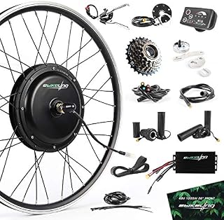 EBIKELING 48V 1200W 26" Direct Drive Front Waterproof Electric Bicycle Conversion Kit (Front/LED/Twist)