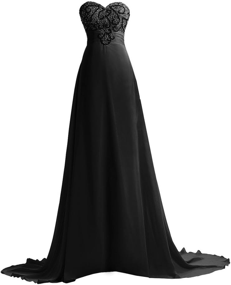 Dressy New Star Women's Sweetheart Solid Strapless Long Gown Dress, Black, 22 Plus