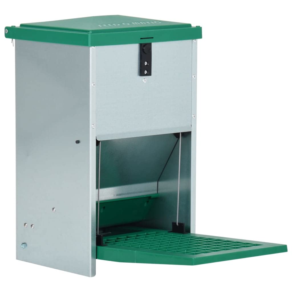 vidaXL Comedero Automático para Aves de Corral con Pedal 8 kg Dispensador