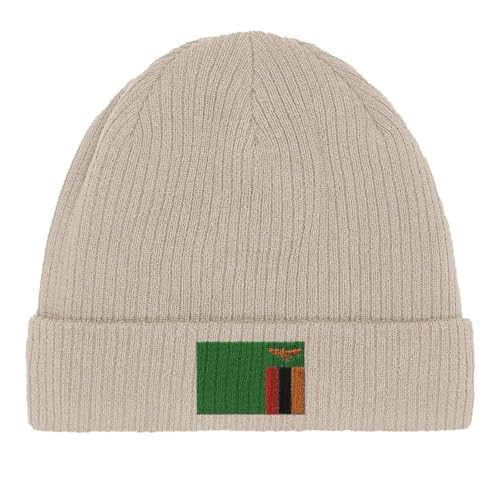 Bonnet en coton drapeau de la Zambie accessoire mixte extensible