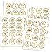 WEECUTES® Winnie Baby Shower Decorations Sticker Pack Classic Pooh Bear Label Set Birthday Party Favors Food Tags 48 Pcs