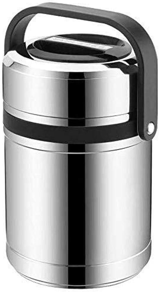 Termo para comida caliente de acero inoxidable, fiambrera térmica grande multicapa de 2,6 L