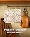 Slohif Silcone Flowers Pot Holders for Kitchen - 100% Cotton Beige Cute Oven Potholders with Pockets, Heat Resistant Square Thick Hot Pads, House New Home Baking Baker Gifts,2pack
