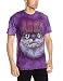 The Mountain Men's Bf Cheshire Cat T-Shirt, Purple, Large
