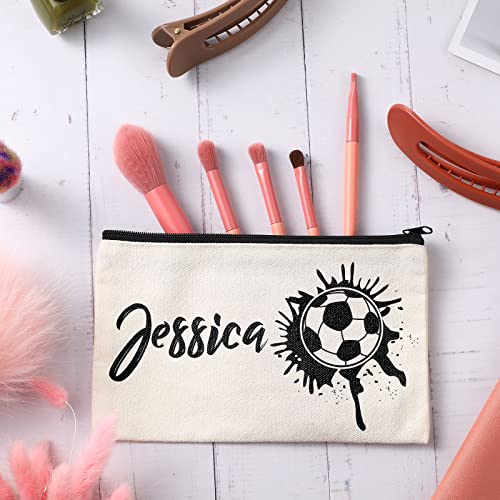 Image of Reginary Canvas Zipper Makeup Bags Bulk Pencil Pouches Blank DIY Craft Canvas Cosmetic Bag Pouch with Zipper for Makeup Cosmetic Toiletry Stationary Storage(White with Black Zippers,160 Pack)