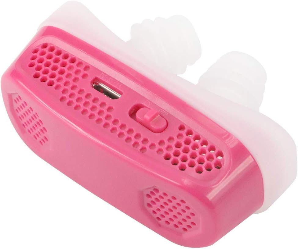 New Version-2 in 1 Anti Snoring Devices - Air Purifier Filter Snoring Solution Nasal Dilator for Ease Breathing Reduce Snoring Sleeping Aid Device for Comfortable Sleep (Pink)