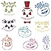 Stencils for Walls: Schablone mit Kürbisgesichtern, 3,8 cm, 12,7 x 12,7 cm (S) – 9 x 3,8 cm Halloween Kürbis Gesicht Blumen für Tagebücher Scrapbooking Schablonen für Malvorlage