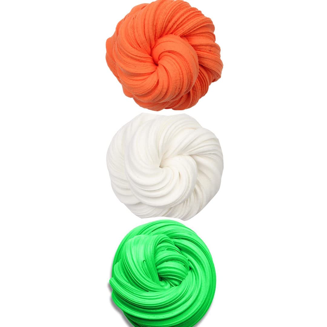JULIANA Glittery Fluffy Stretchy Soft Butter Slimes and Non-Sticky, Stress Relief Toy Scented Putty Sludge Toy for Girls and Boys (Green,White,Orange) (B0B1JN3JQH) Amazon Price History, Amazon Price Tracker