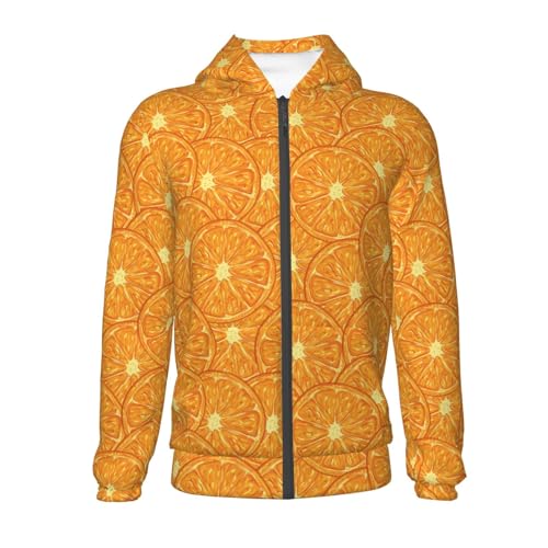 Riped Juicy Sliced Oranges2 Kids Pullover Hoodies Boys Zip Up Sweatshirts Girls Athletic Clothes with Pocket2