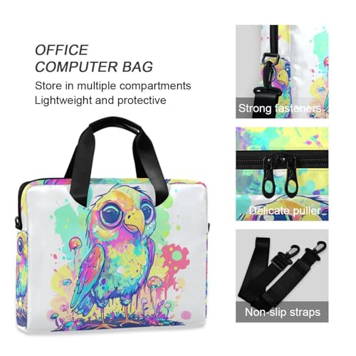 Bolso portatil para laptop 15.6" con diseño de loro miniatura 6