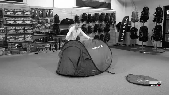High Peak Wurfzelt Vision 2, Pop Up Zelt für 2 Personen, Festivalzelt freistehend, super leichtes Schnellöffnungs-Wurfzelt, 2000 mm wasserdicht, Ventilationssystem, Moskitoschutz Sport & Freizeit