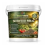 Multi-Mite 1KG Organic Seaweed Meal Fertiliser – Natural Plant Food & Soil Conditioner for Lawns, Gardens & Vegetables – Slow Release, Improves Soil Health & Root Growth (1KG)