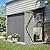 YOPTO 4x8 FT Lean to Metal Shed,Outdoor Storage Shed W/Floor Frame & Reversible Installation,All Weather Waterproof Garden Tool House W/Lockable Door & 2 Air Vents,for Backyard,Patio,Lawn,Gray