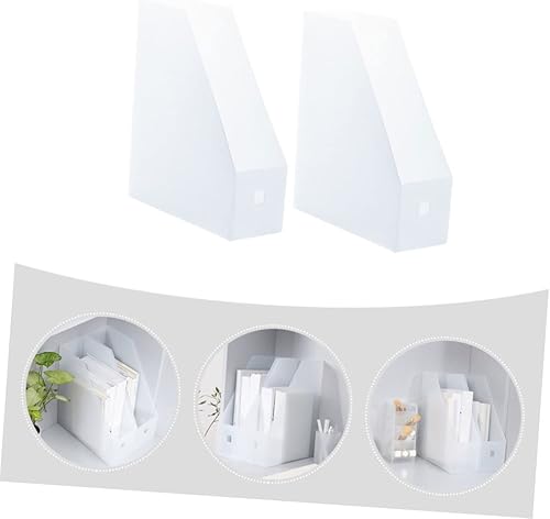 Miniatura 6 de Ciieeo Estante de almacenamiento de archivos de escritorio, almacenamiento de cuadernos, organizador de archivos de oficina, soporte de revista,