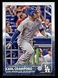 2015 Topps #308 Carl Crawford Los Angeles Dodgers (Baseball Card) NM/MT Dodgers