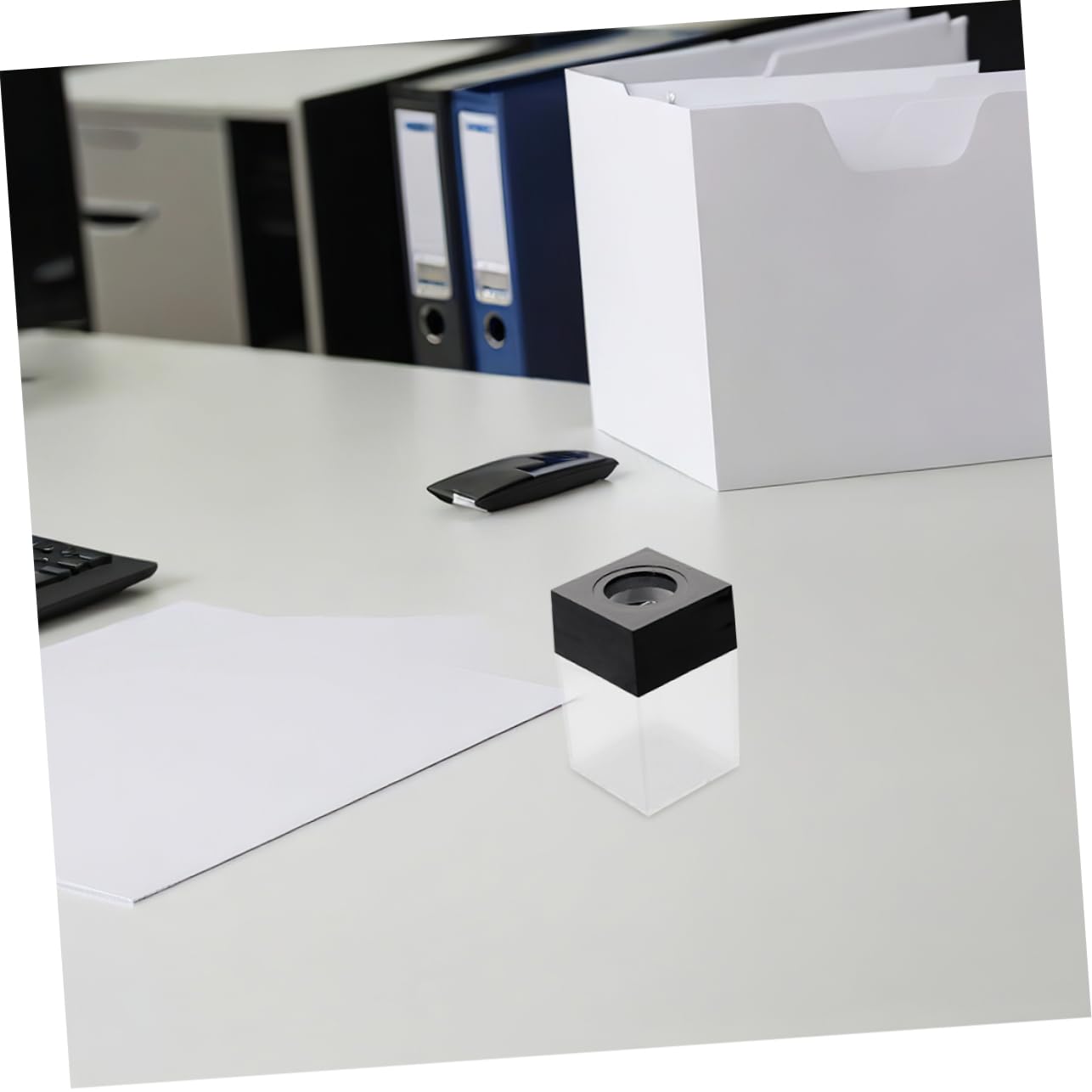 PartyKindom 12 Piezas Caja de Clips Magnéticos para Oficina de Soporte Magnético Organizador de Escritorio Clip Magnetico Magnetico