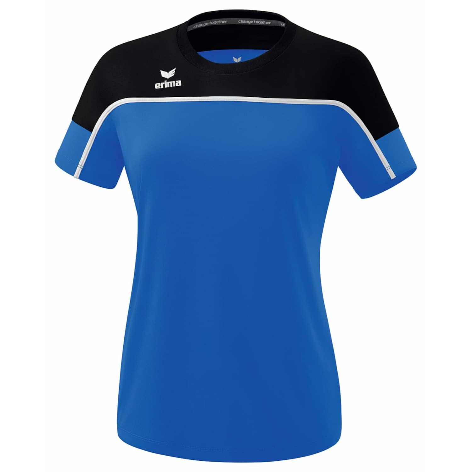 Erima Women's „Change Functional T-Shirt, new Royal/Black/White, 34