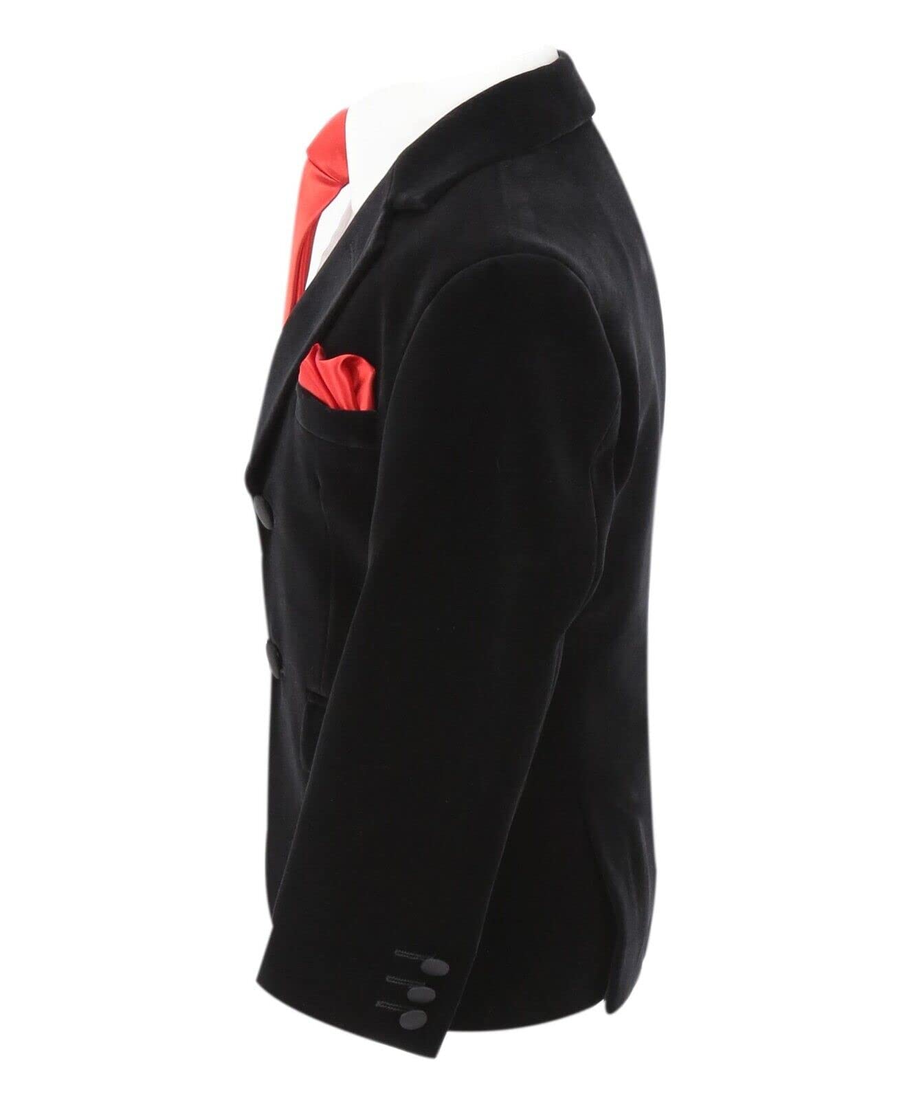 SIRRI Chaqueta de Invierno de Terciopelo para niños, Corte Entallado, Formal, para Boda, Cena, cumpleaños