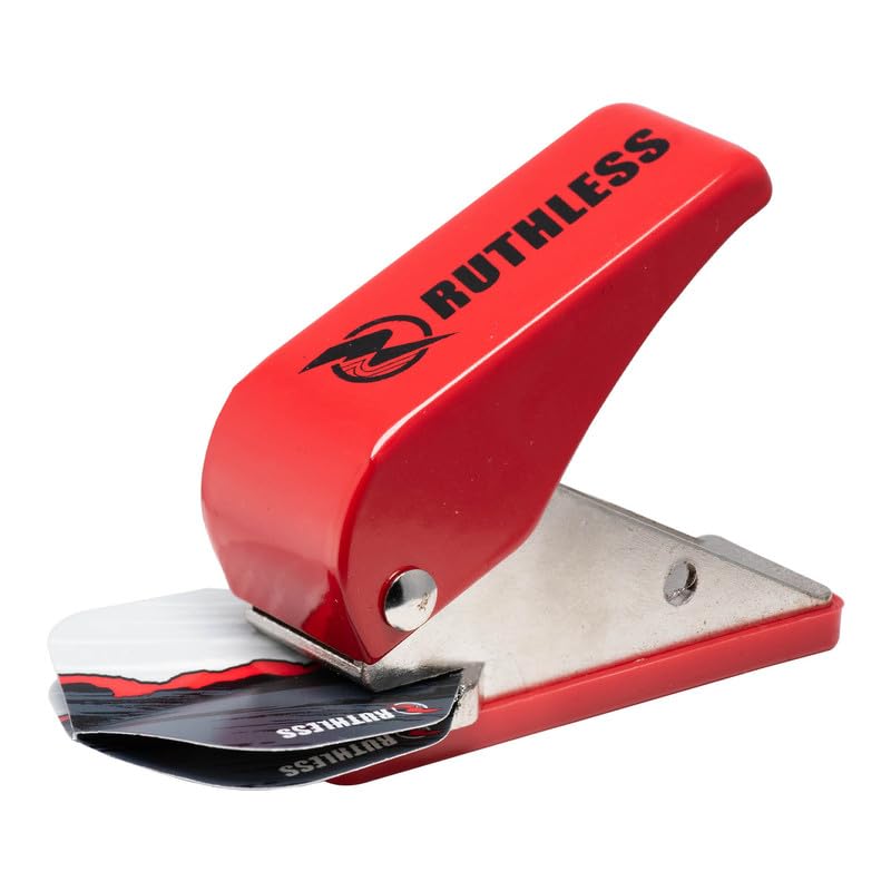 RUTHLESS Dart Flight Punch Pocket Size Easy to Use Darts Accessory, Red (X3026) - Image 2