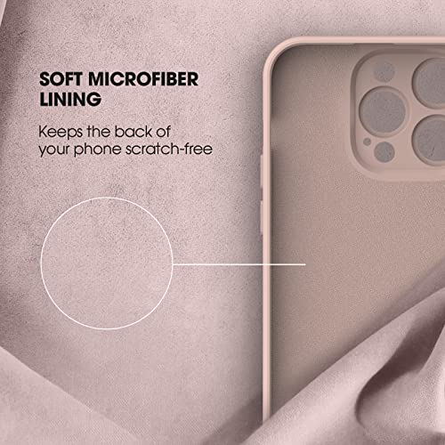 Coque iPhone 14 Pro Max silicone antichoc rose évitant les bris d'écran