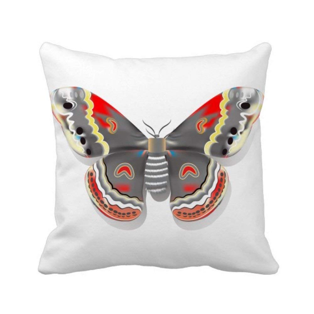 Housse de coussin 3D papillons style chinois 45x45 cm salon
