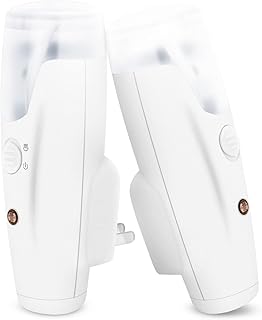 2 упаковки компактного аварийного светодиодного фонарика, многофункционального сенсорного портативного фонаря отключения питания, перезаряжаемого светодиодного ночного света.