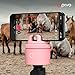 Pivo Equestrian Pod Value Pack Auto Horse, Face and Body Tracking, Ai-Powered 360° Rotation Smartphone Holder, Equine Coaching, Auto Zoom Handsfree Photo & Video Recording (Pink