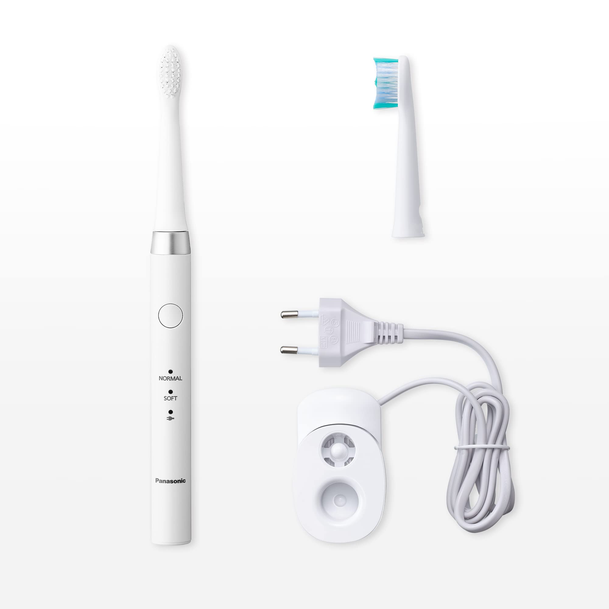 Panasonic EW-DM81-W503 Cepillo de Dientes Eléctrico Sónico, Recargable (2 Cabezales, 2 Modos de Uso, 31.000 Vibraciones por Minuto, Diseño Ligero)