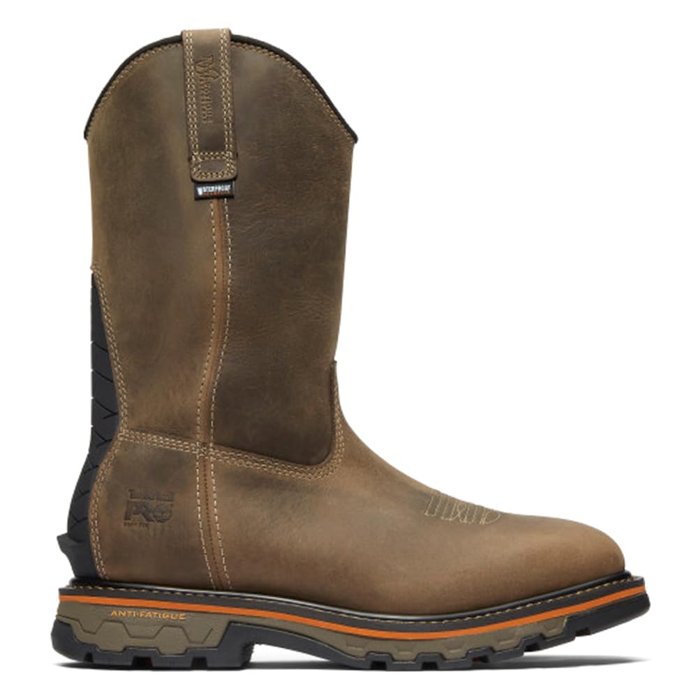 Timberland PRO Men's True Grit Pull On Soft Toe Waterproof Industrial Western Work Boot, Turkish Coffee-2024 NEW, 7.5 W US