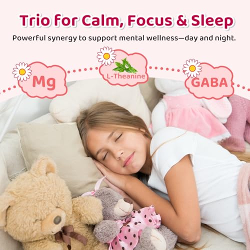 Image of 2 Pack Liposomal GABA L-Theanine Drops for Kids - Liquid GABA Supplement with Magnesium, Chamomile, Lemon Balm & Vitamin B6 - Support Relaxation, Focus & Stress Relief for Kids & Adults - Strawberry