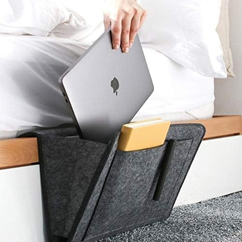 BHAGVAT Bedside Caddy Hanging Storage Organizer with Multiple Pockets for Bed, Sofa & Desk β Ideal for Dorms, Bunk Beds, Hospital Beds & Kids Rooms 1
