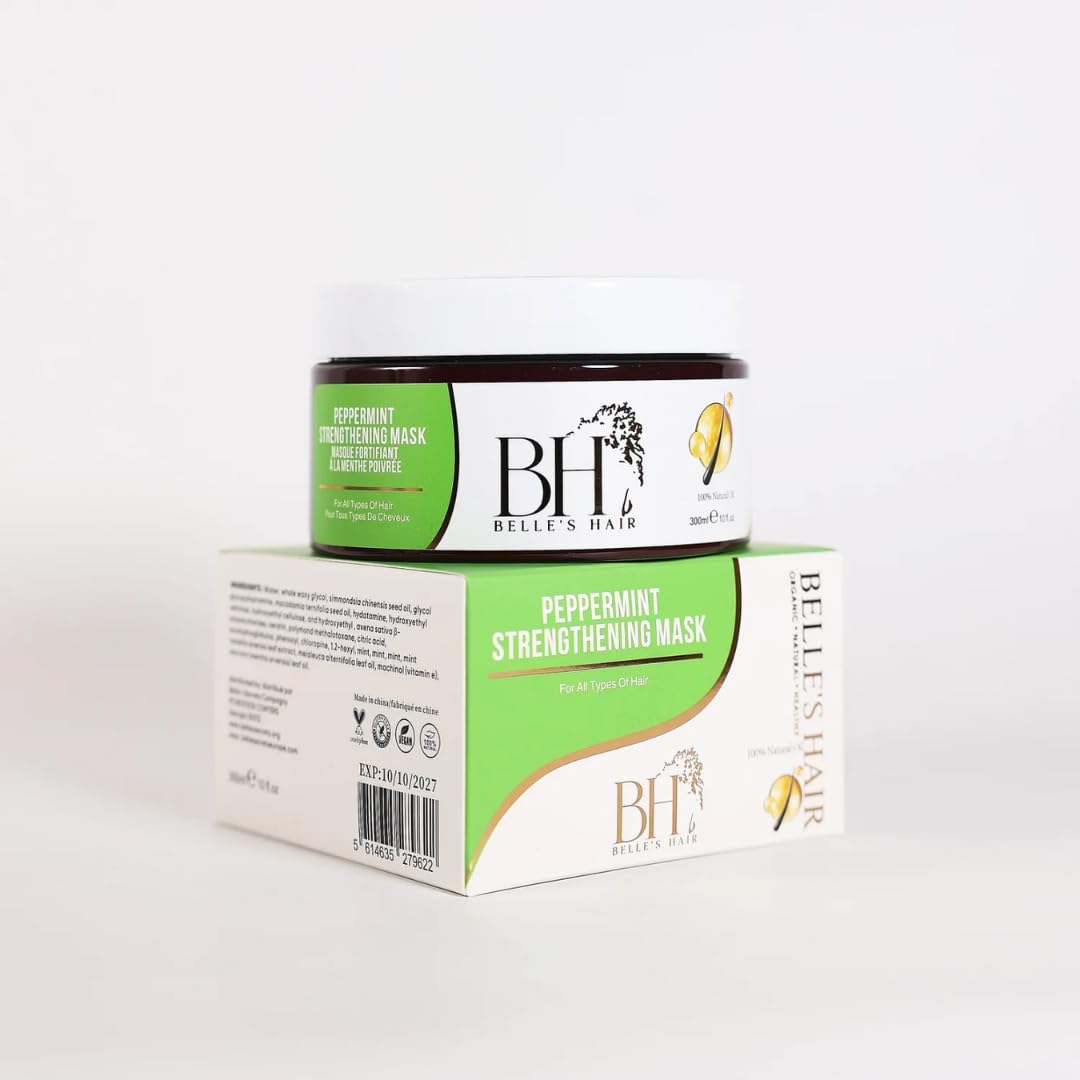 Belle's Hair Peppermint Conditioner Mask | Strengthening | Fragile Hair Treatment